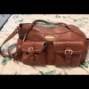 Lily Jade Elizabeth diaper bag in Brandy